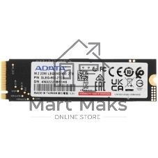 Накопитель SSD ADATA LEGEND 900, 2000Gb, PCIe 4.0 x4, 2280, NVMe, R/W 7000/5400, с радиатором