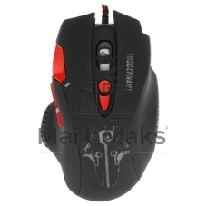 Мышь проводная Qumo PRO Series Juggernaut M84 черный, 6400 dpi, USB, кнопки - 8