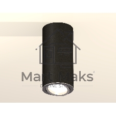 Светильник Ambrella Light XS7443003 SBK/PSL черный песок/серебро полированное MR16 GU5.3 (C7443, N7003)