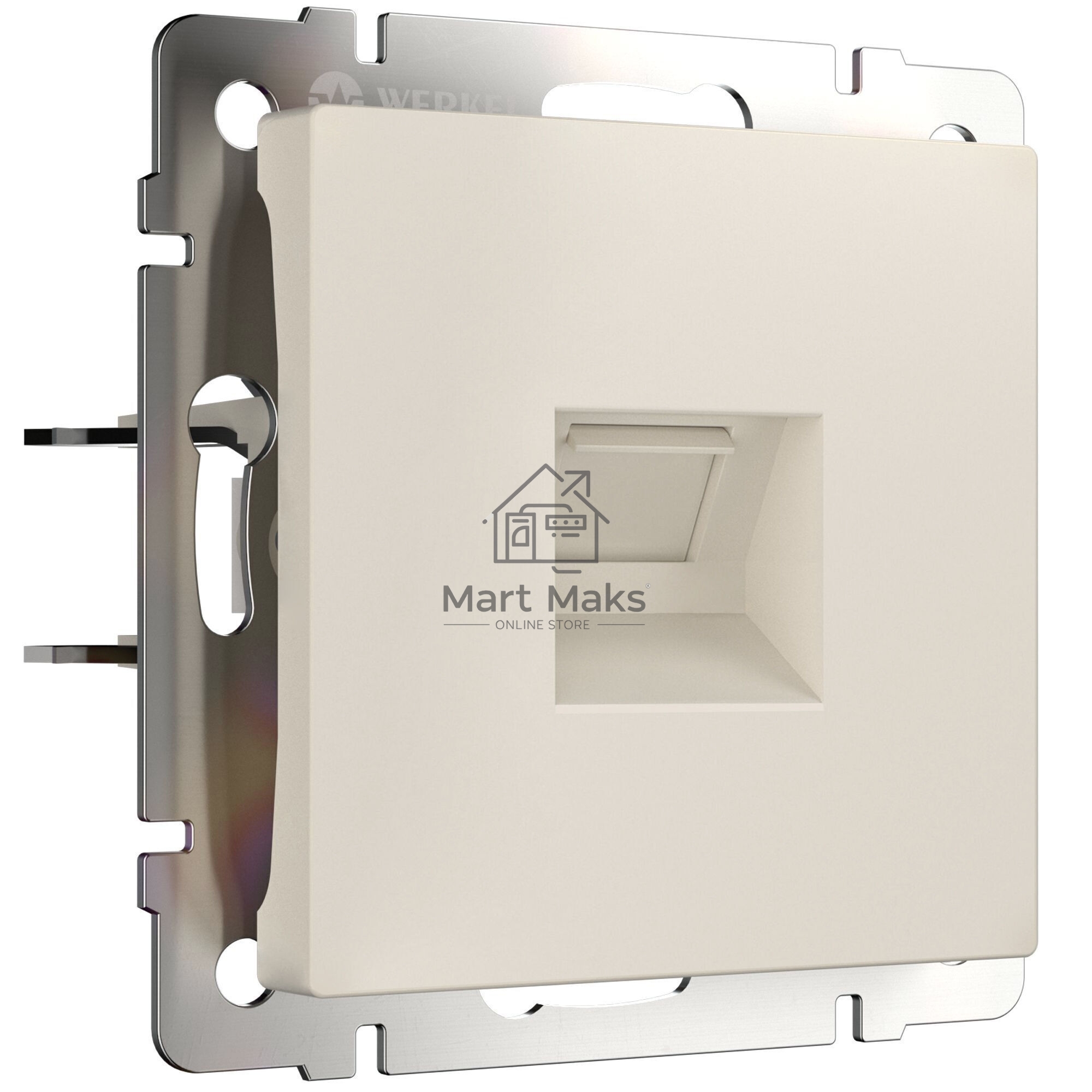 Розетка Ethernet RJ-45 (айвори матовый)