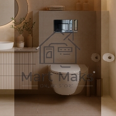 Инсталляция с унитазом комплект BAU IDEAL 6 в 1: унитаз подвесной безободковый торнадо Bau Hotel 53х36, быстросъемное сиденье микролифт, кнопка смыва BAU Lightхром