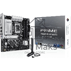 Материнская плата ASUS PRIME B860M-A WIFI, LGA1851, Intel B860, 4xDDR5, 4xSATA, 2xM.2, 1xPCIe 5.0 x16, DisplayPort, HDMI, 1x2.5Gb LAN, USB Type-C, 3x3.5 мм, 7.1, microATX