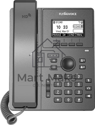 Телефон SIP Flyingvoice P10S серый