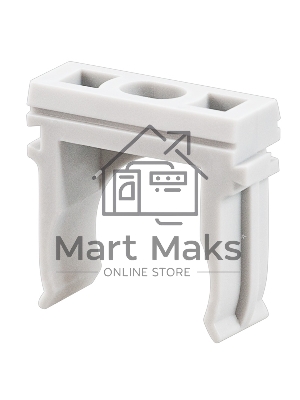 Крепеж-клипса для труб, Ø32 мм, серая, 100 шт./уп.