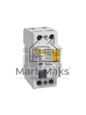 Выключатель дифференциального тока (УЗО) Iek MDV10-2-025-100 ВД1-63 2Р 25А 100мА ИЭК