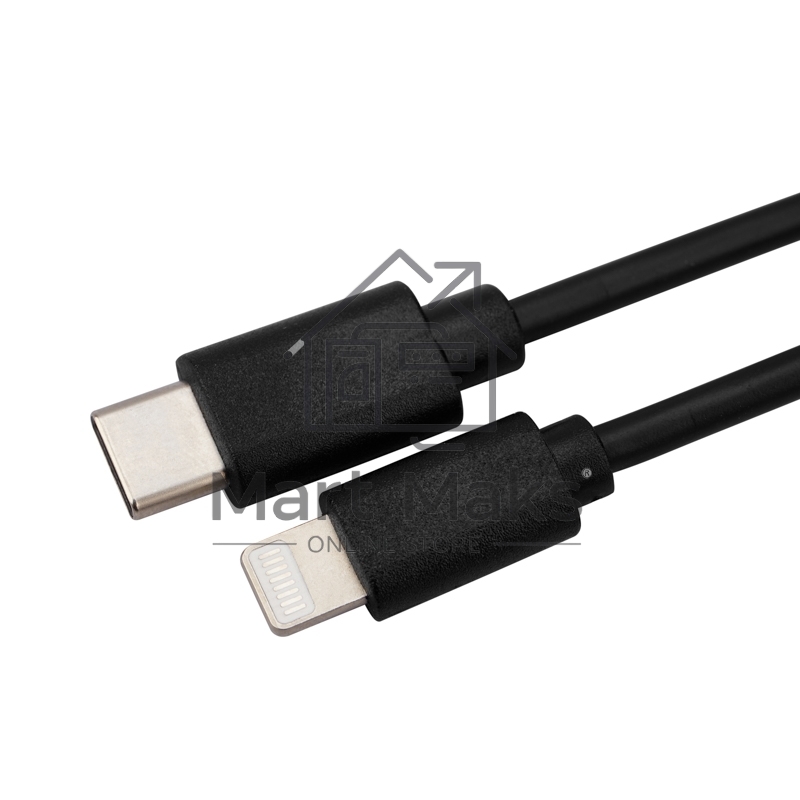 Кабель Type-C - Lightning 3A/1m/PVC/black/Rexant