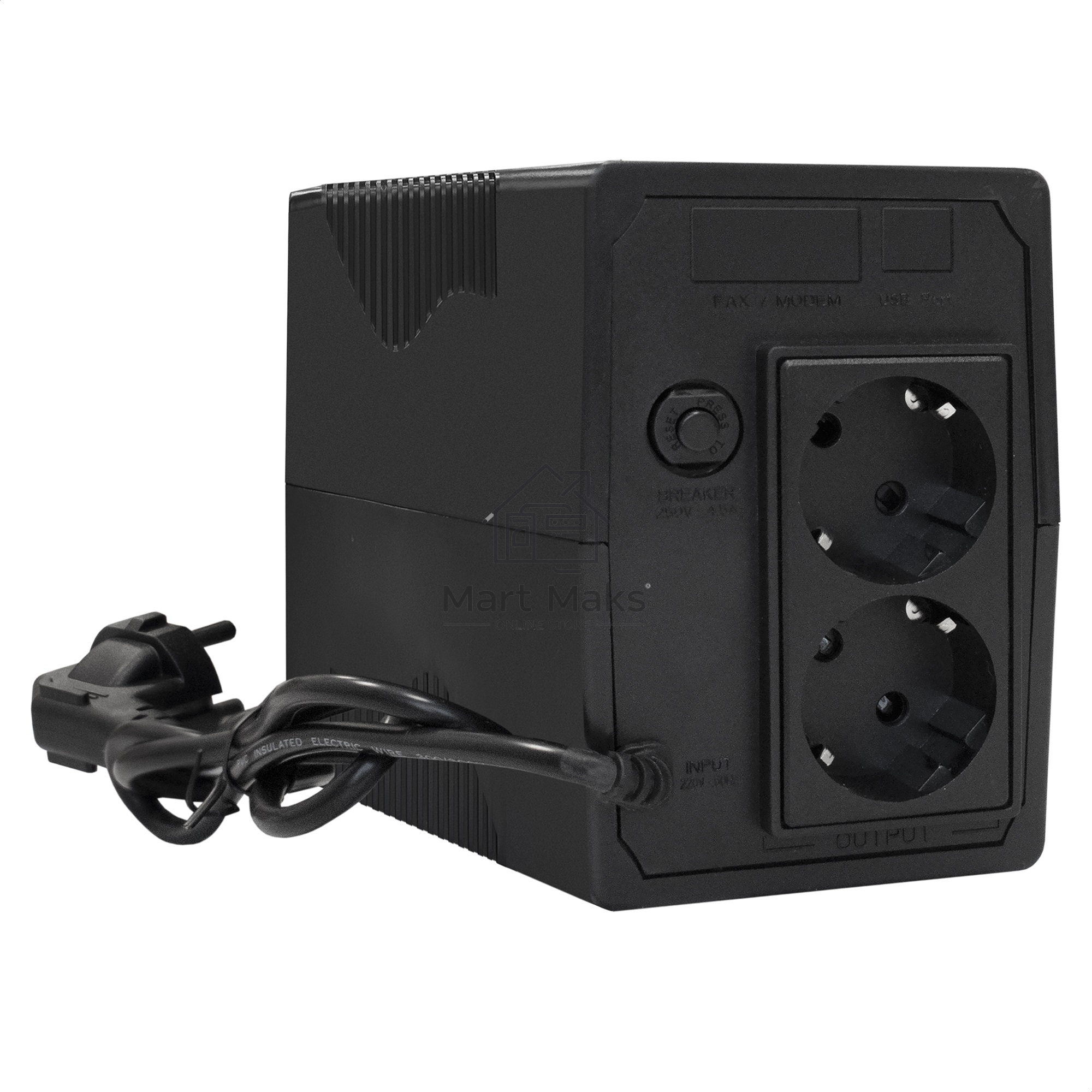 Источник бесперебойного питания ExeGate Power Smart ULB-1000.LCD.AVR.2SH <1000VA/550W, LCD, AVR, 2*Schuko, Black>