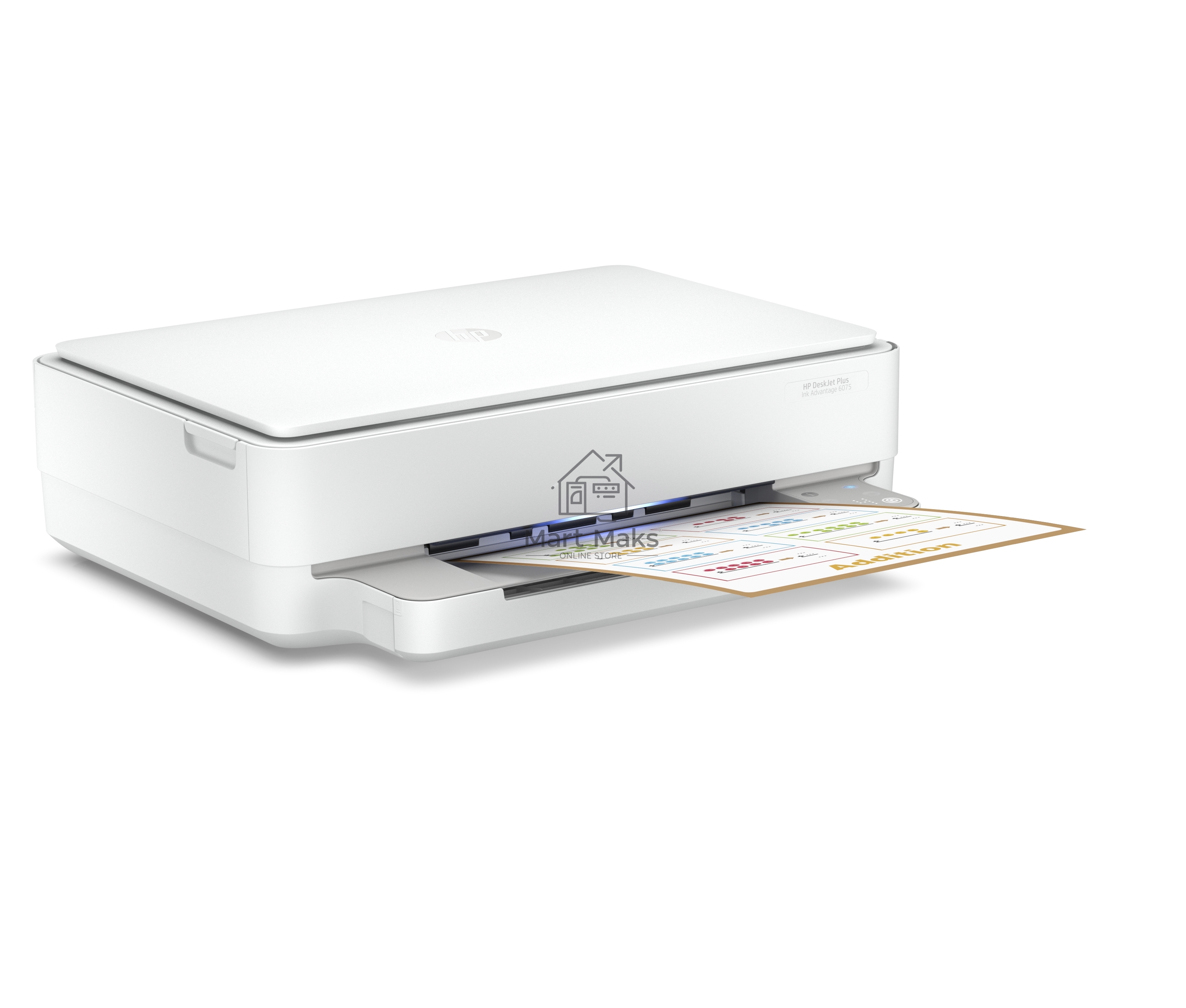МФУ струйный HP DJ Plus IA 6075 AiO (5SE22C), A4, цветной, печ. до 20 стр/мин. (ч/б) до 17 стр/мин. (цвет), 1200x1200dpi, USB, Wi-Fi, Air Print, Mopria