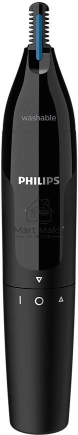 Триммер для носа и ушей Philips, черный, пластик, батарейка АА в комплекте