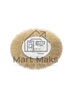 Щетка Matrix для УШМ, 150 мм, М14, плоская, латунированная витая проволока