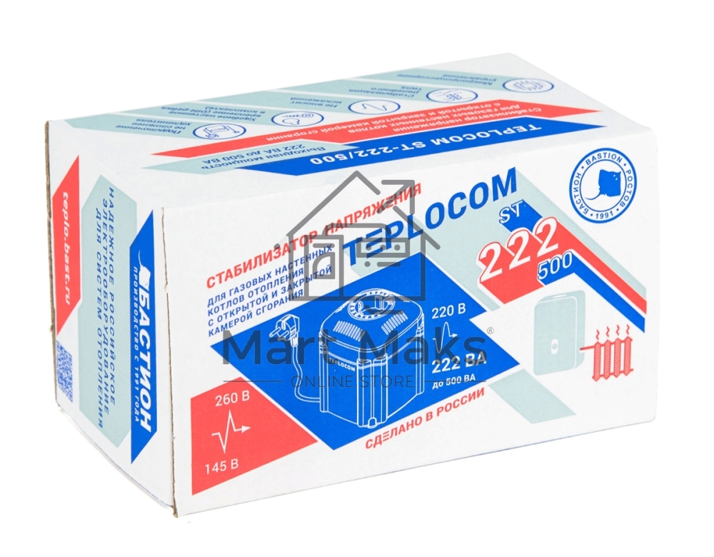 Стабилизатор напряжения TEPLOCOM ST-222/500 Бастион 554