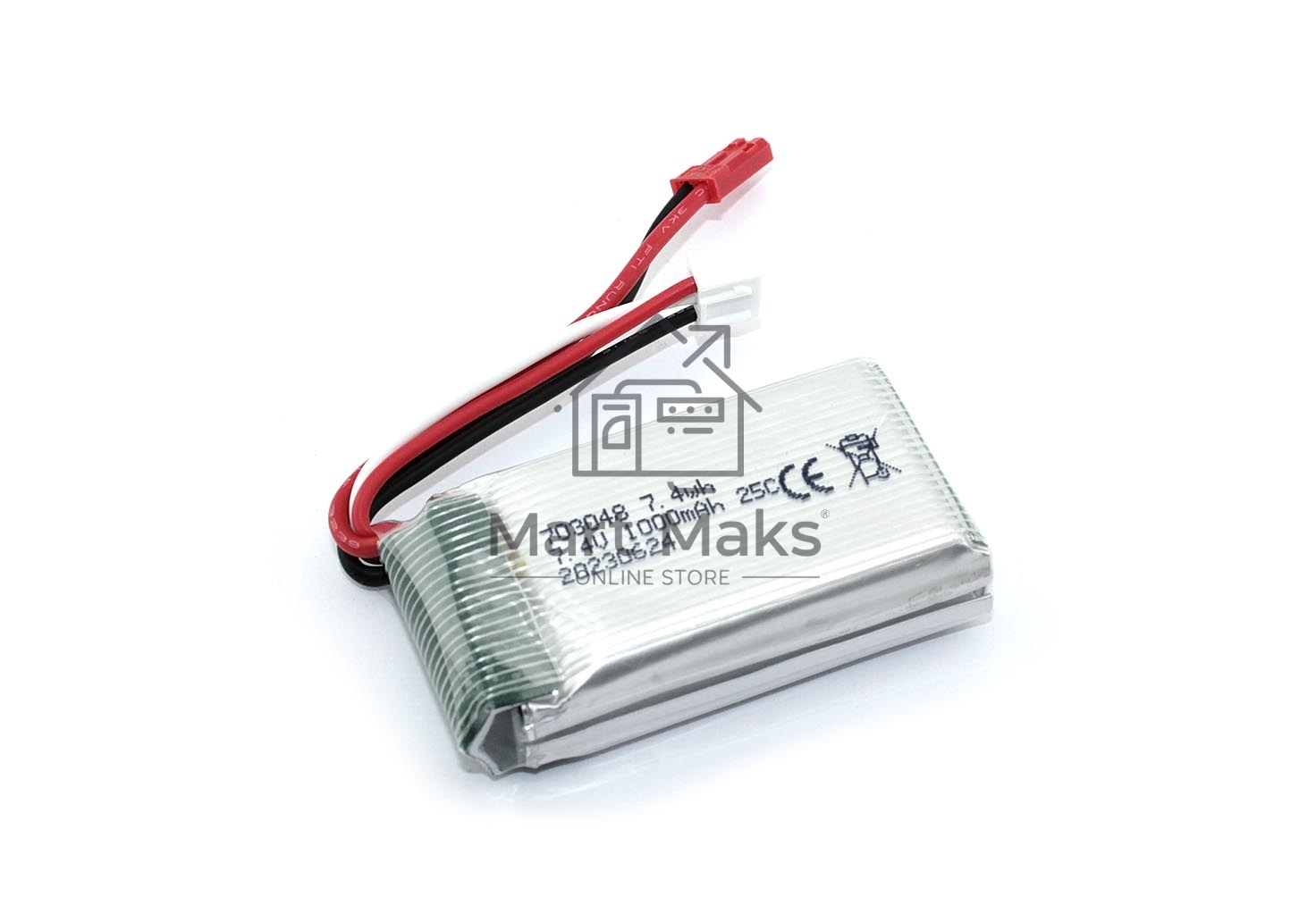 Портативный аккумулятор Li-Pol 7.4V 703048 1000mAh JST