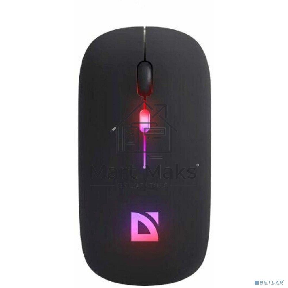 Мышь беспроводная Defender Touch MM-997 черный, 1600 dpi, радиоканал, Bluetooth, USB, кнопки - 4