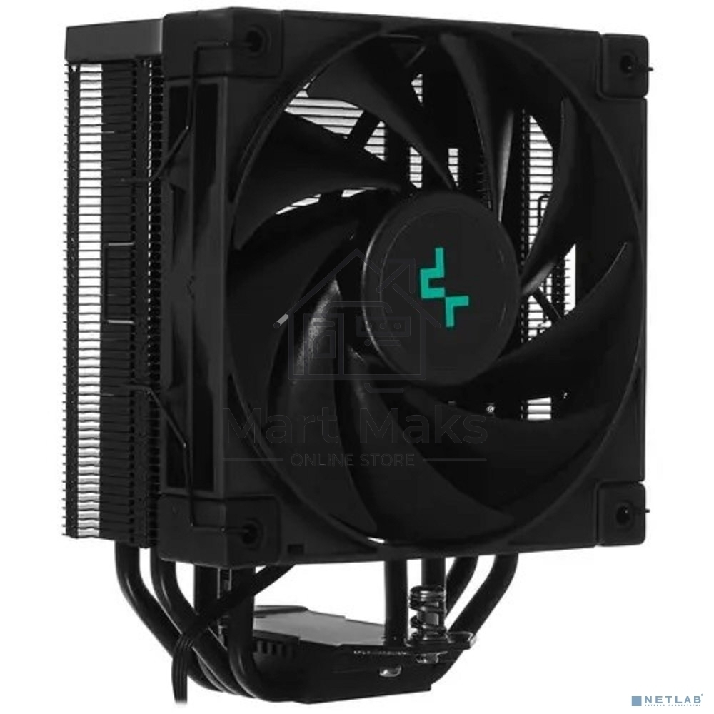 Кулер для процессора DEEPCOOL AK400 ZERO DARK черный, 120 мм, алюминий/медь, 1850 об/мин, 29 дБ, 4 pin, 220 Вт, 155 мм