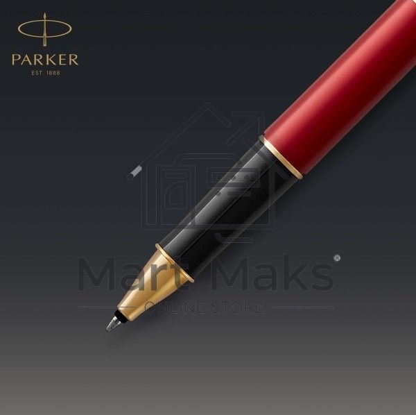 Ручка роллер Parker Sonnet Core T539 (CW1931475) LaqRed GT F, черные чернила, подарочная коробка
