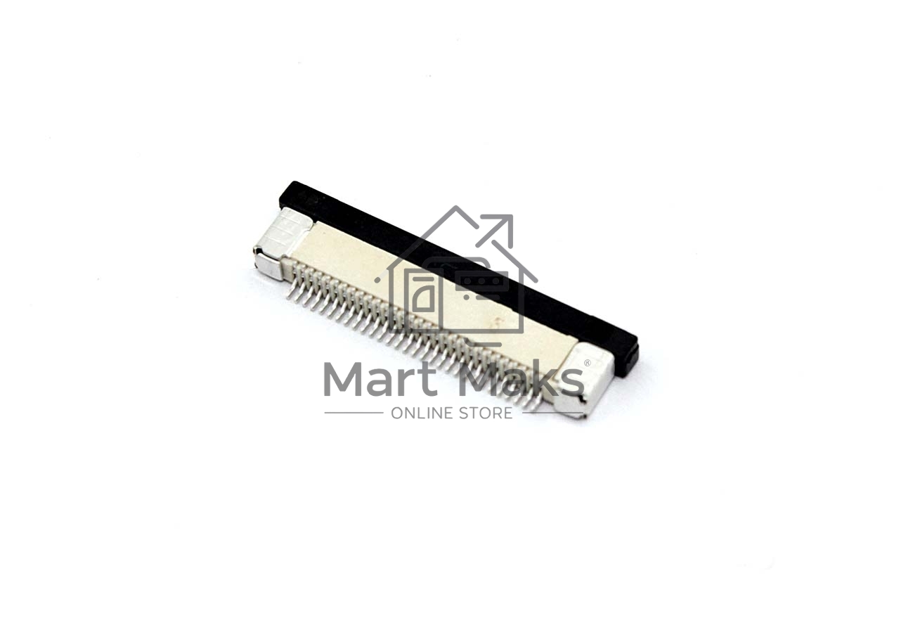Разъем FPC  Half Coverage Bottom Contact 0.5K-BX-30PWB 30 pin высота 2мм шаг 0,5мм