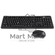 Комплект клавиатура+мышь Oklick S605 проводной, USB, 2400 DPI, чёрный