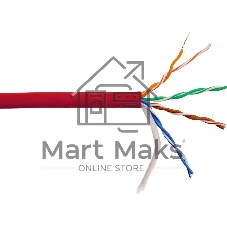 Кабель информационный LANMASTER LAN-5EUTP-HFLT-RD cat.5e UTP 4 пары 24AWG LSZH внутренний 305м красный