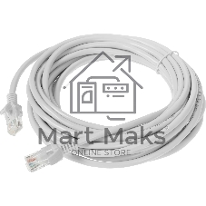Патч-корд ExeGate UTP-RJ45-RJ45-5e-CU-5M-GY, UTP, cat.5e, 5м, медь, серый