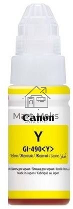 Чернила Canon GI-490Y 0666C001 желтый для Canon Pixma G1400/2400/3400 (70мл)