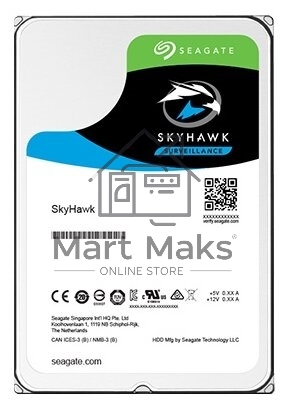 Жесткий диск Seagate 6TB 5400rpm SATA 6GB/S 256MB ST6000VX001 Seagate SkyHawk
