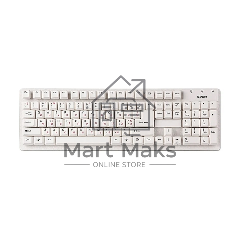Клавиатура SVEN Standard 301 USB белая
