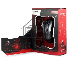 Мышь проводная Crown Gaming CMXG-601 черный, 1800 dpi, USB, кнопки - 7