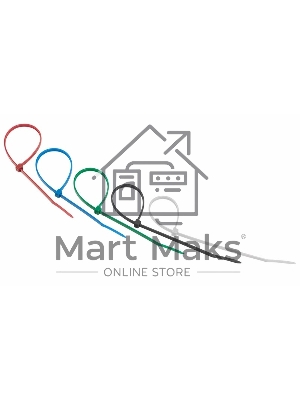 Хомут-стяжкa нeйлонoвая Rexant 200x3,6 мм, цветная, упаковка 25 шт.