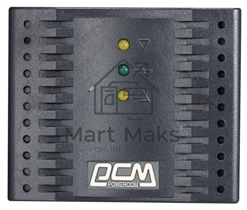 Стабилизатор напряжения Powercom TCA-1200 600Вт 1200ВА черный