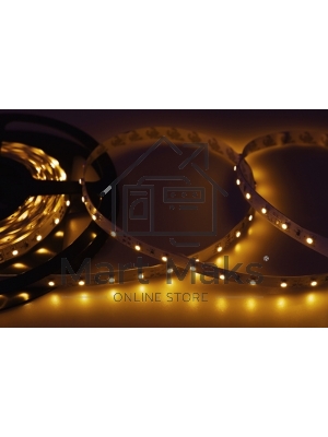 Лента светодиодная открытая, 8 мм, IP23, SMD 2835, 60 LED/m, 12 V, цвет свечения желтый