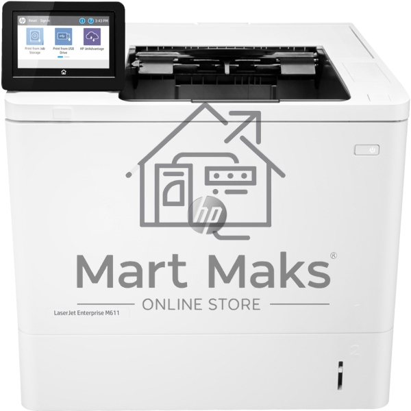 Принтер лазерный HP LaserJet Enterprise M611dn (7PS84A), A4, ч/б, печ. до 61 стр/мин., 1200 x 1200 dpi, USB, RJ-45