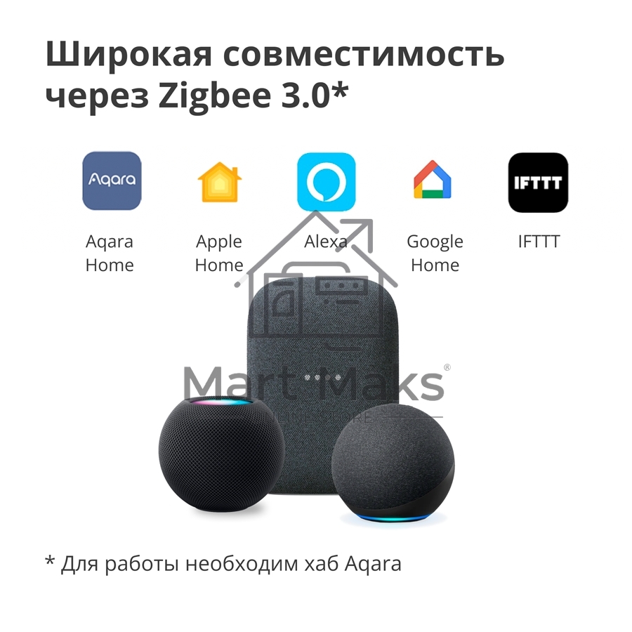 Умный выключатель одноклавишный Aqara Smart Wall Switch H1 (WS-EUK01)