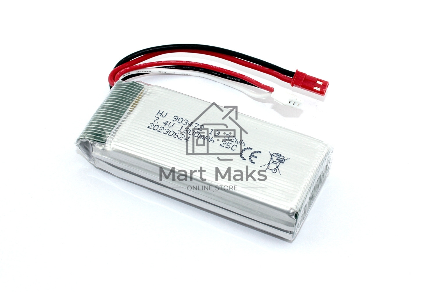 Аккумулятор Li-Pol 7.4V 903472 1800mAh JST