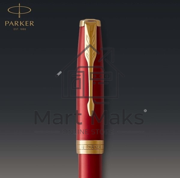 Ручка роллер Parker Sonnet Core T539 (CW1931475) LaqRed GT F, черные чернила, подарочная коробка