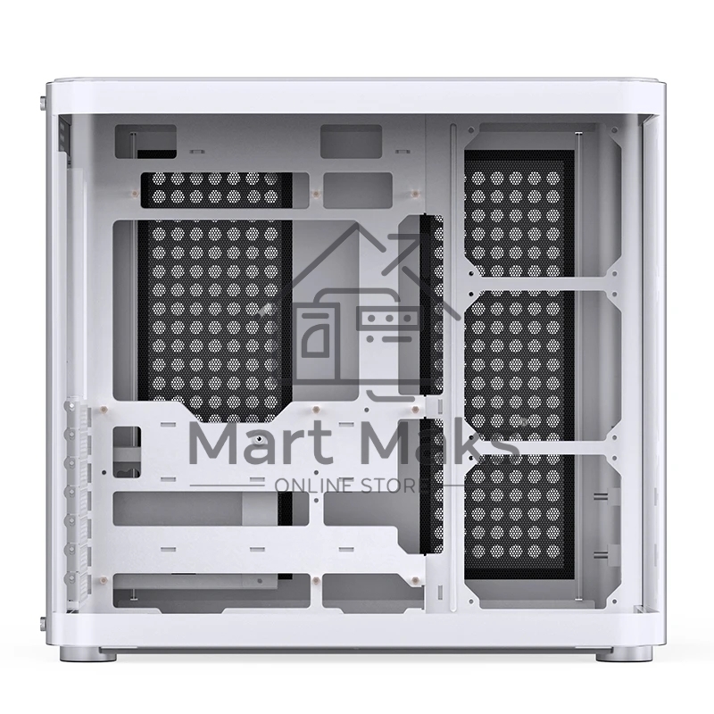 Компьютерный корпус без блока питания JONSBO TK-2, Midi-Tower, TG, no fans, 1xUSB-A 3.2 + 1xUSB-C 3.2, ATX, mATX, mITX White