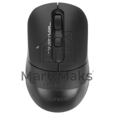 Мышь беспроводная A4Tech Fstyler FB10C черный/синий, 2000 dpi, радиоканал, Bluetooth, USB, кнопки - 4