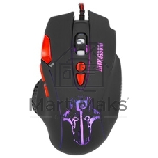 Мышь проводная Qumo PRO Series Juggernaut M84 черный, 6400 dpi, USB, кнопки - 8