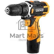 Дрель-шуруповерт Deko DKCD12V, 12 В, 1,5 Ач, 32 Нм, щеточный