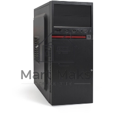 Компьютерный корпус Miditower ExeGate AA-443-AA350 (ATX, AA350 8 см, 2хUSB+HD Audio, черный)