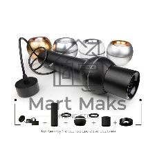 Корпус светильника C7423 SGR серый песок D70*H80mm MR16 GU5.3