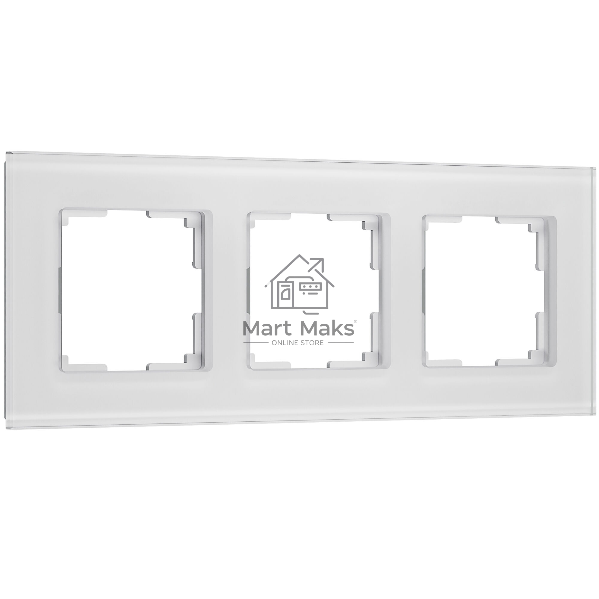 Рамка на 3 поста Senso (белый, стекло soft-touch) W0033101