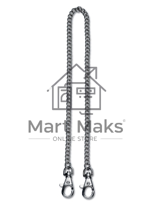 Цепочка Victorinox 4.1815 для карманных ножей, никелированная, 2 больших карабина, 40 см, диаметр 1.5 мм