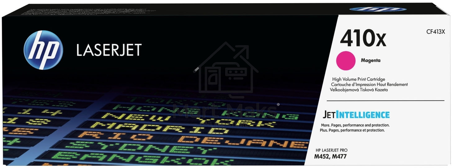 Тонер Картридж HP 410X CF413X пурпурный для HP LJ Pro M452/M477 (5000стр.)