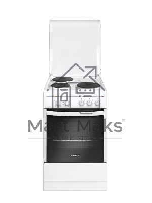 Плита электрическая Gefest 5140 белый, конфорок 3 электрических, духовка 55 л, 50 см x 85 см x 58.5 см