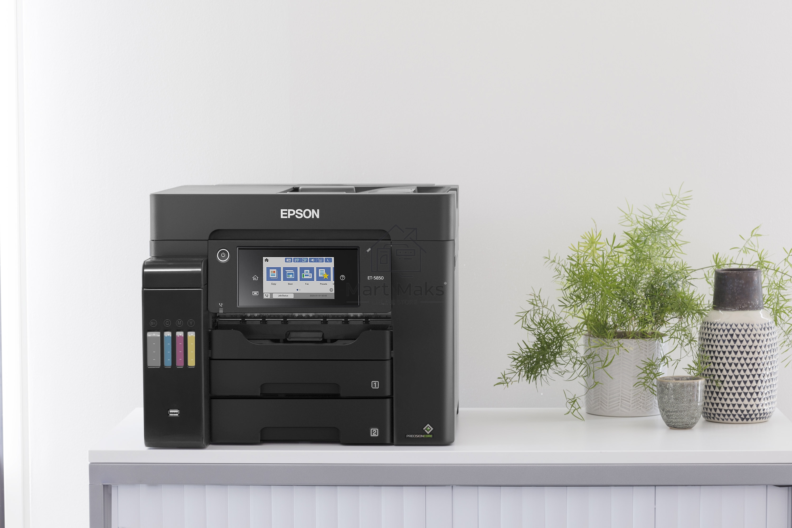 МФУ струйный Epson L6550 (C11CJ30404), A4, цветной, печ. до 25/12 стр/мин.(ч/б/цв.), скан. до 27.5 стр/мин., 4800x2400 dpi (печ.), 2400x1200 dpi (скан.), Ethernet, USB, Wi-Fi