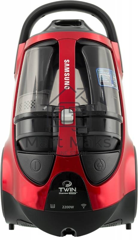 Пылесос Samsung VCC885HH3P красный, 430/2200 Вт, уборка сухая, пылесборник контейнер 2 л