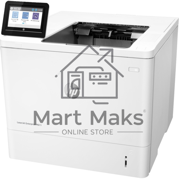 Принтер лазерный HP LaserJet Enterprise M611dn (7PS84A), A4, ч/б, печ. до 61 стр/мин., 1200 x 1200 dpi, USB, RJ-45