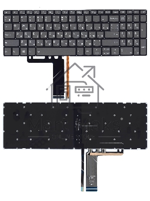 Клавиатура для ноутбука Lenovo IdeaPad 320-15ABR 520-15IKB черная с подсветкой Клавиатура для ноутбука Lenovo IdeaPad 320-15ABR 520-15IKB черная с подсветкой