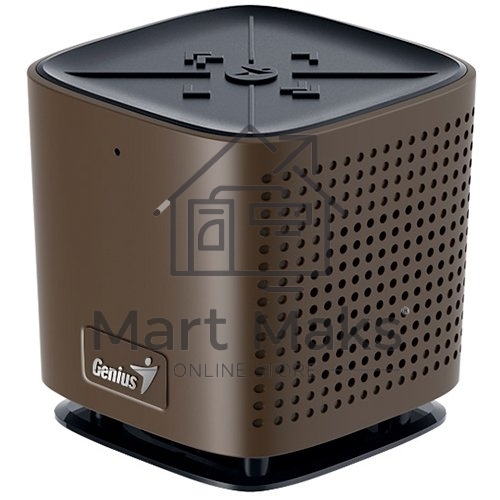 Портативная акустика Bluetooth колонка Genius SP-925BT (Кол-во каналов 2.1., мощность 10 Вт, Bluetooth v4.0, USB, время работы 8 ч) Цвет коричневый