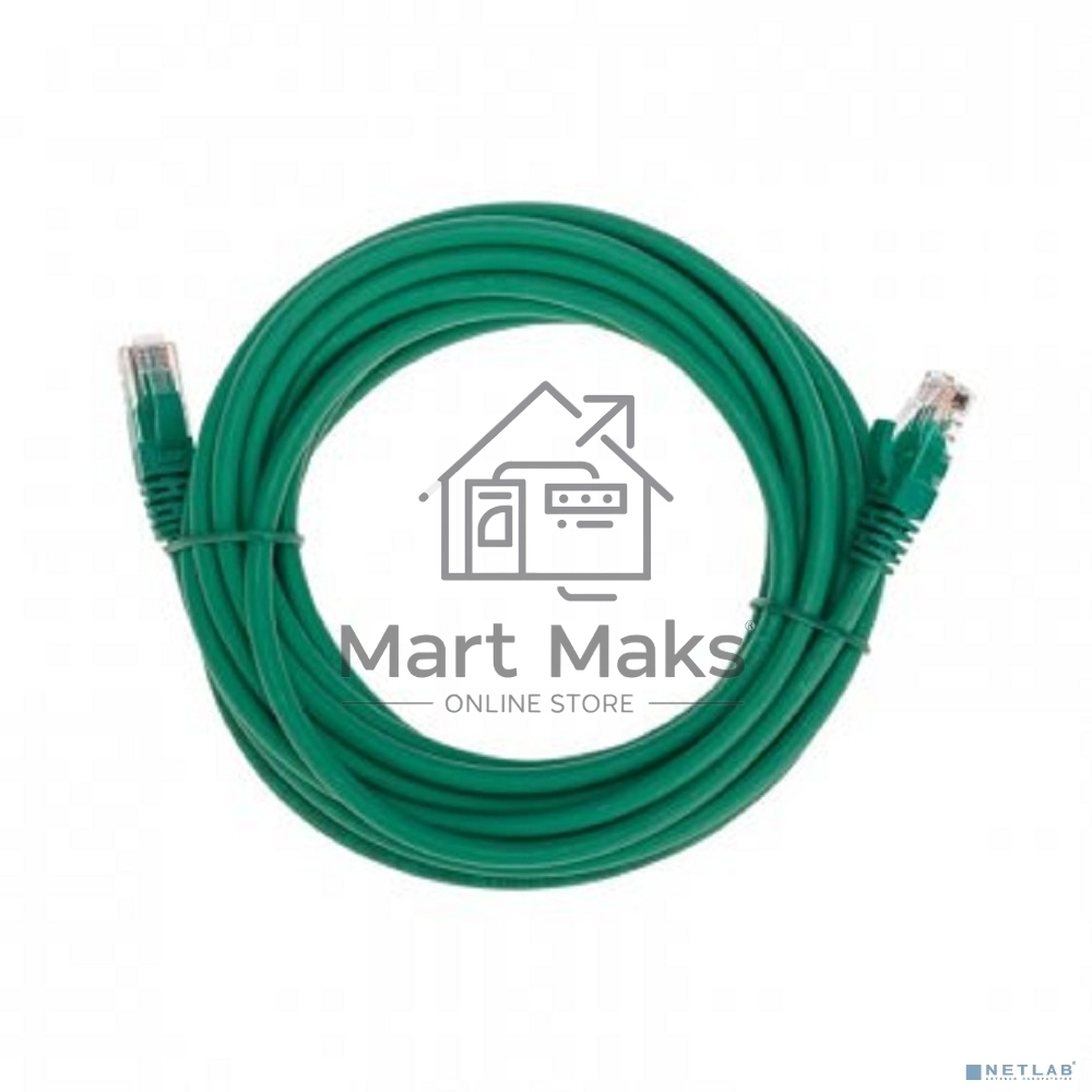 Патч-корд U/UTP Rexant категория 6, RJ45-RJ45, неэкранированный, 26AWG, LSZH, зеленый, 5 м